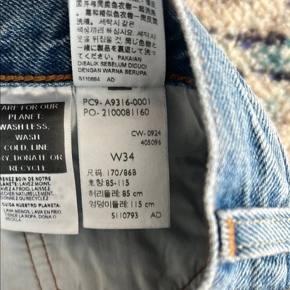 Levi's Blue A-Line Knee-Length Casual Skirt - Picture 4 of 4